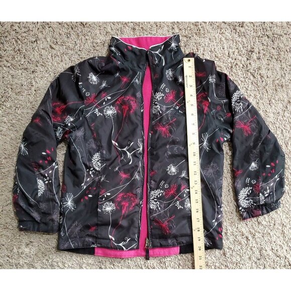 Zero Xposure Girls Size M Reversible Pink Black Jacket Fleece Lightweight 10-12 - Picture 8 of 16